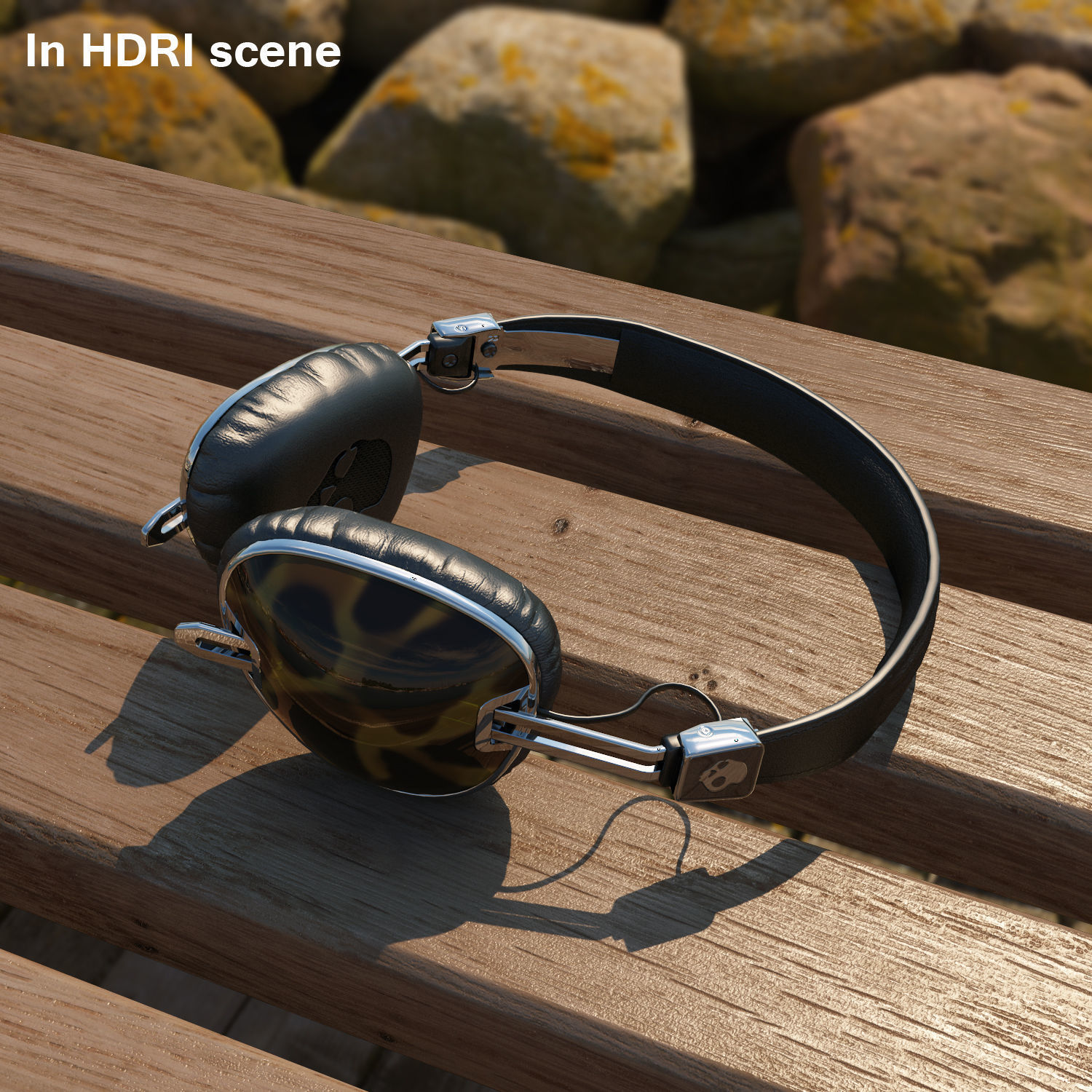 Skullcandy Navigator Tortoise headphones 3D model_13