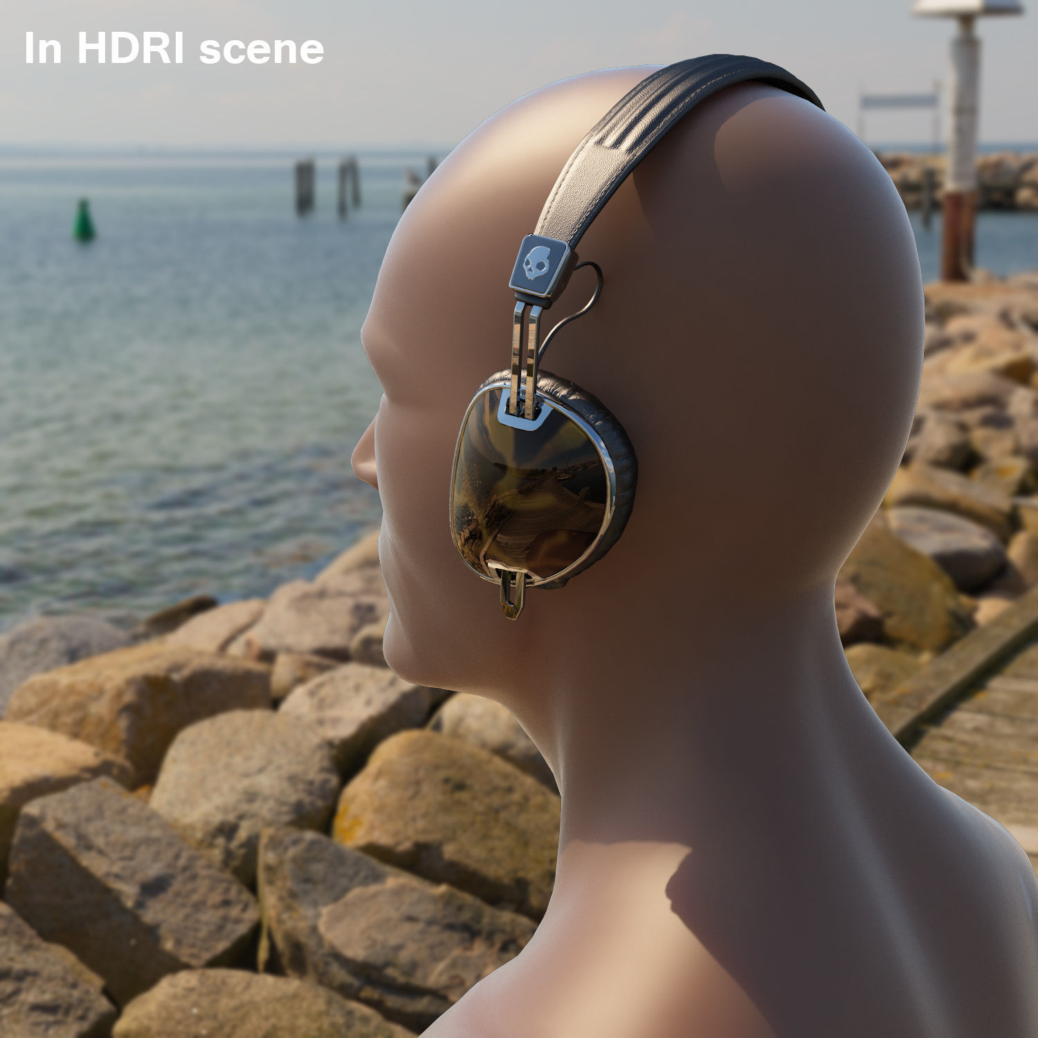 Skullcandy Navigator Tortoise headphones 3D model_17
