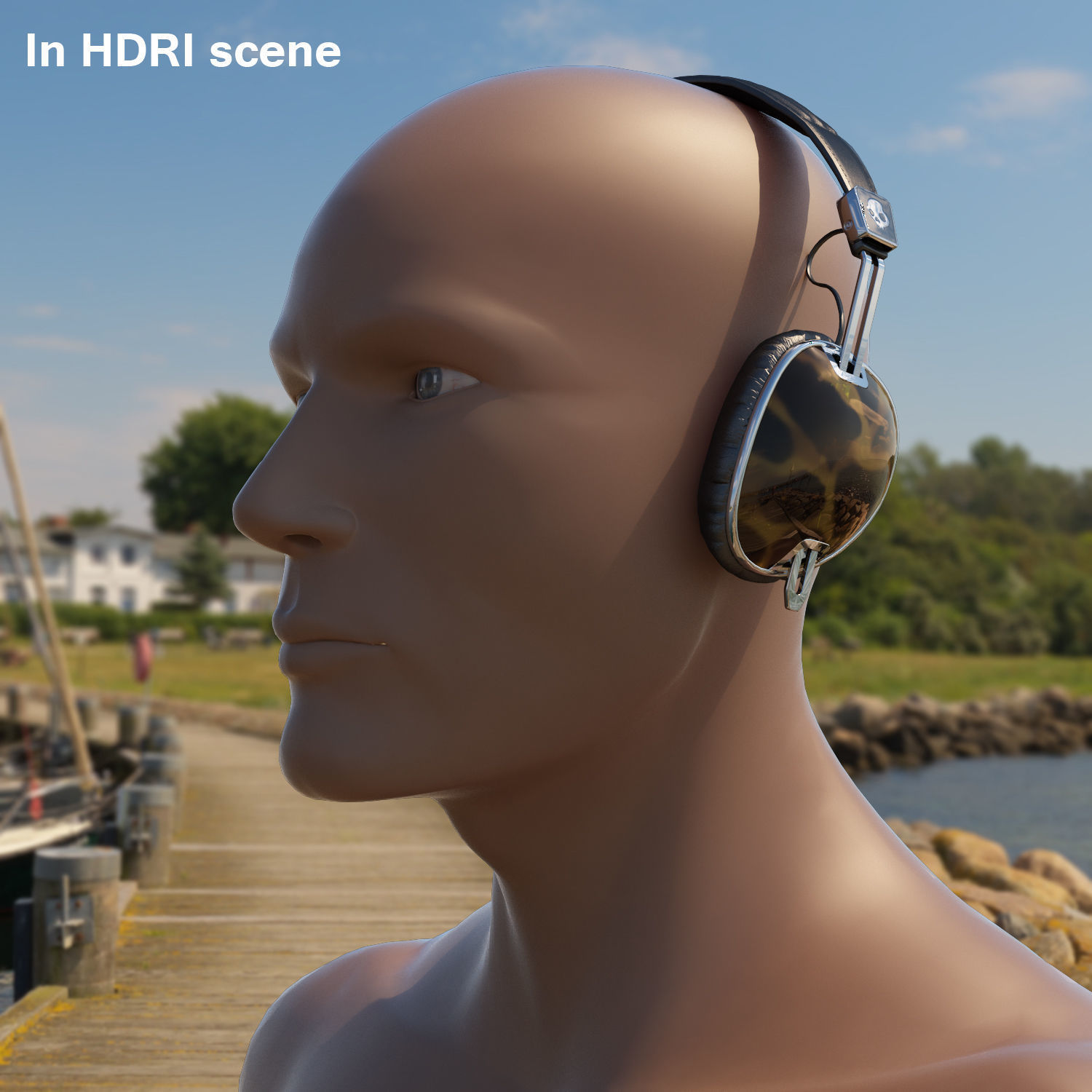 Skullcandy Navigator Tortoise headphones 3D model_14