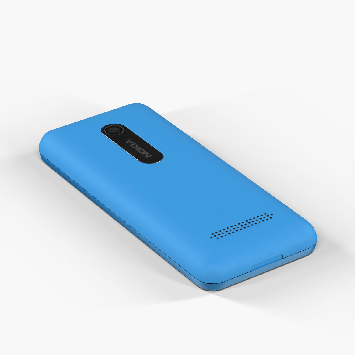 Nokia 206 Dual Sim cellphone 3D model_7