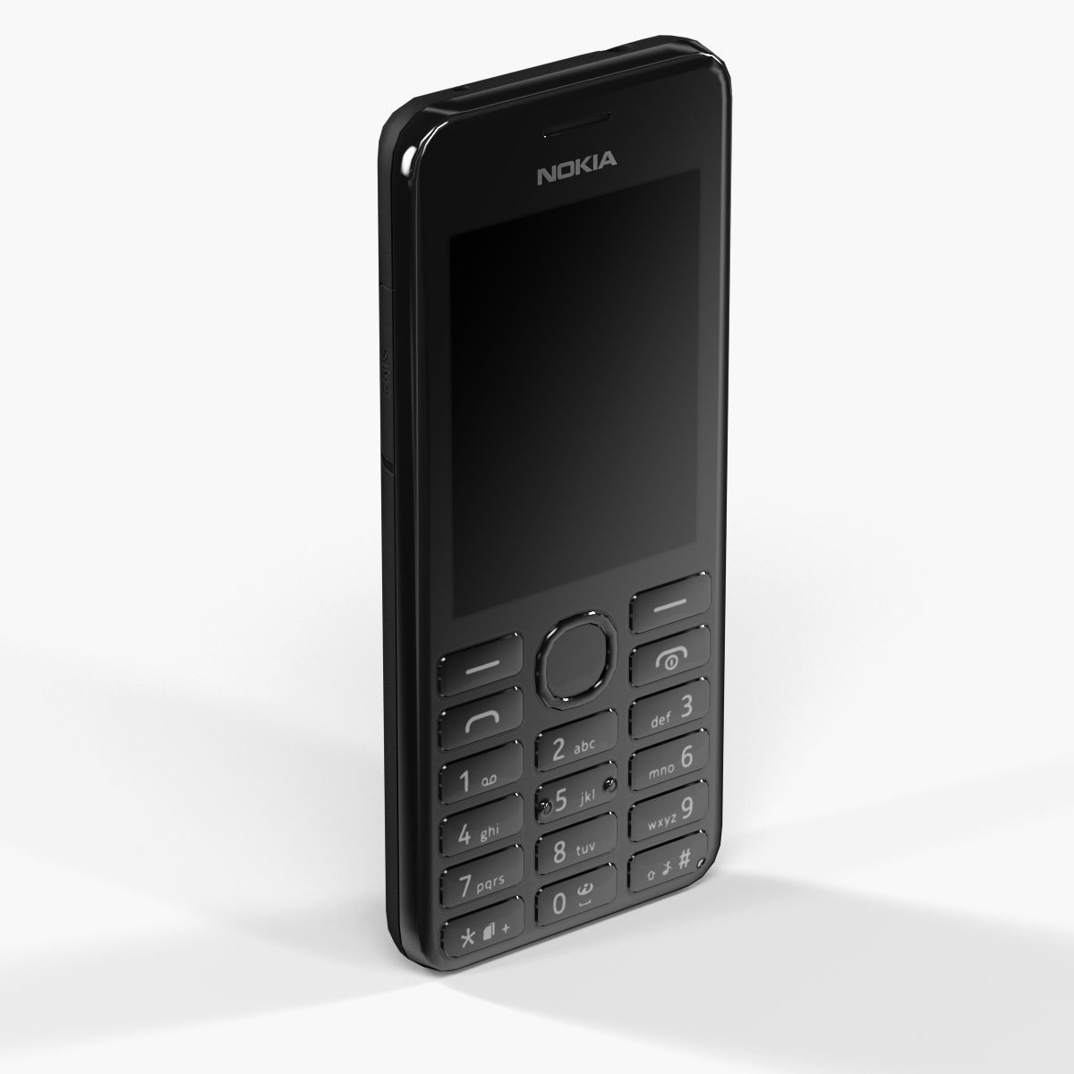 Nokia 206 Dual Sim cellphone 3D model_21