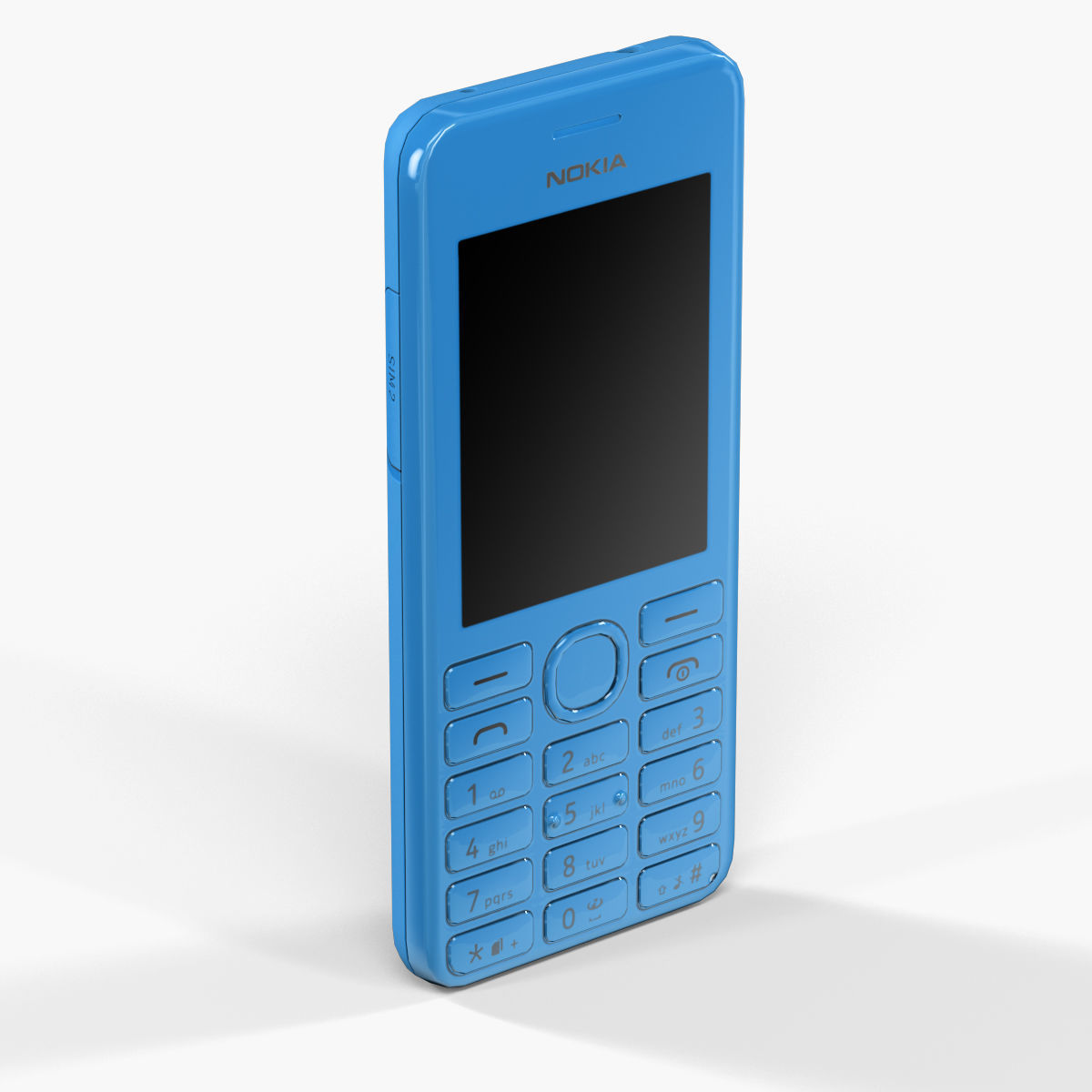 Nokia 206 Dual Sim cellphone 3D model_5