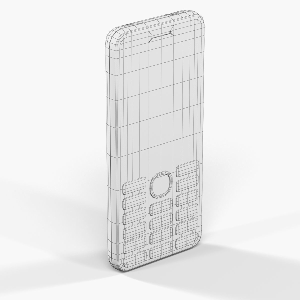 Nokia 206 Dual Sim cellphone 3D model_26