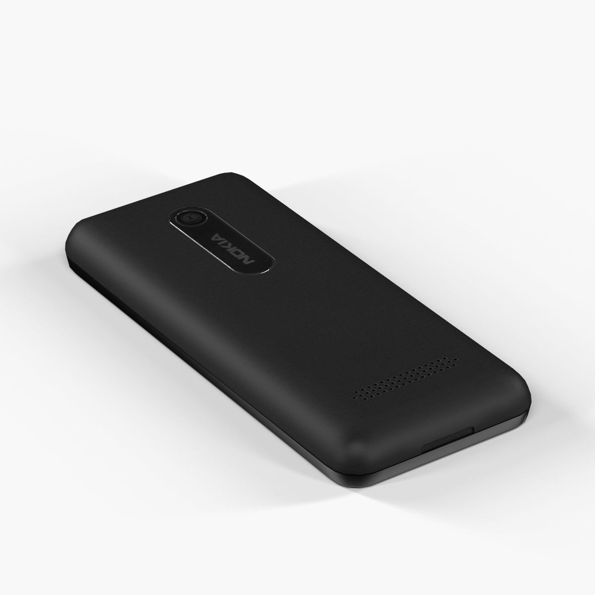 Nokia 206 Dual Sim cellphone 3D model_23