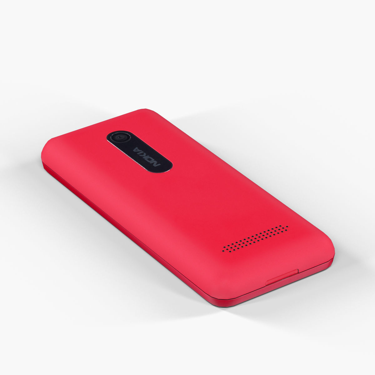 Nokia 206 Dual Sim cellphone 3D model_19