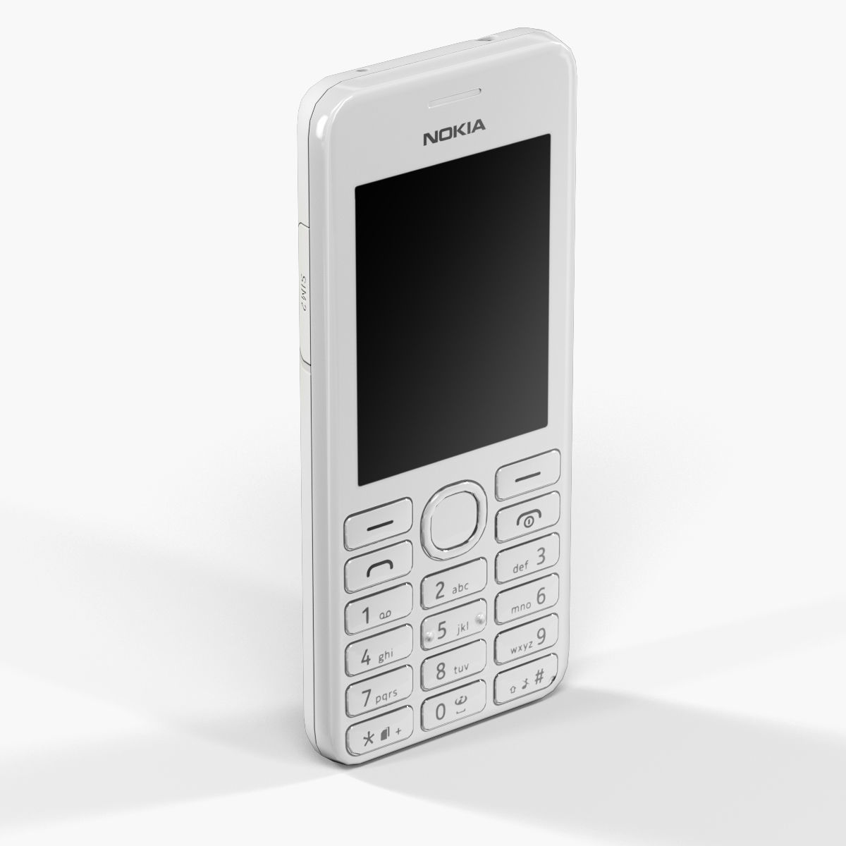 Nokia 206 Dual Sim cellphone 3D model_13