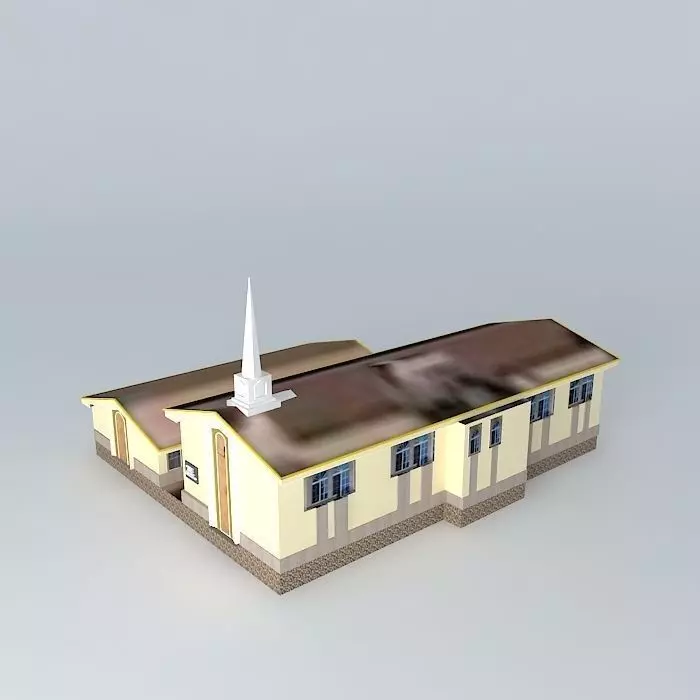 LDS. Mormon meeting center, Hidalgo del Parral, Chihuahua, Me... Free 3D model