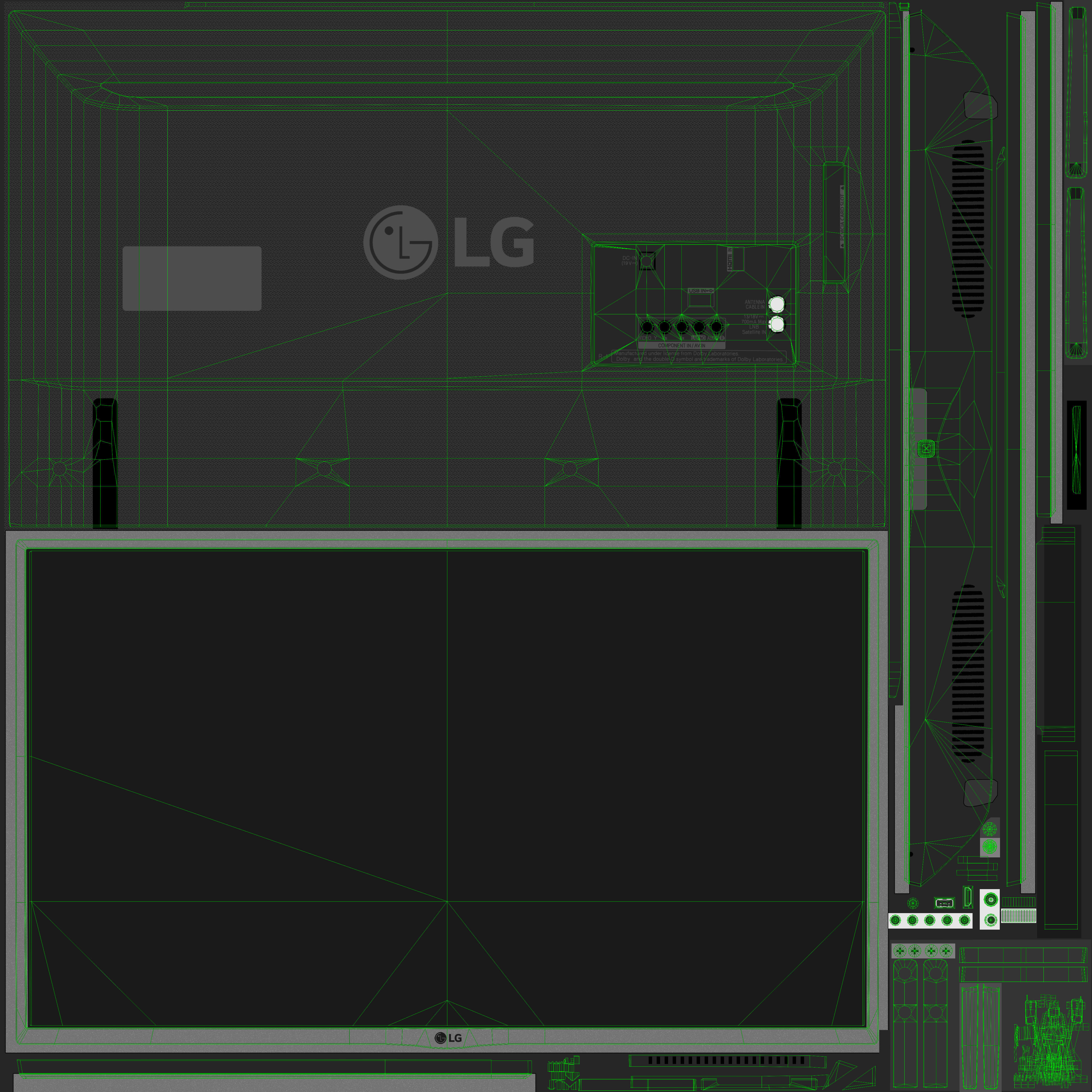 LG 32LH519U LED TV 3D model_21