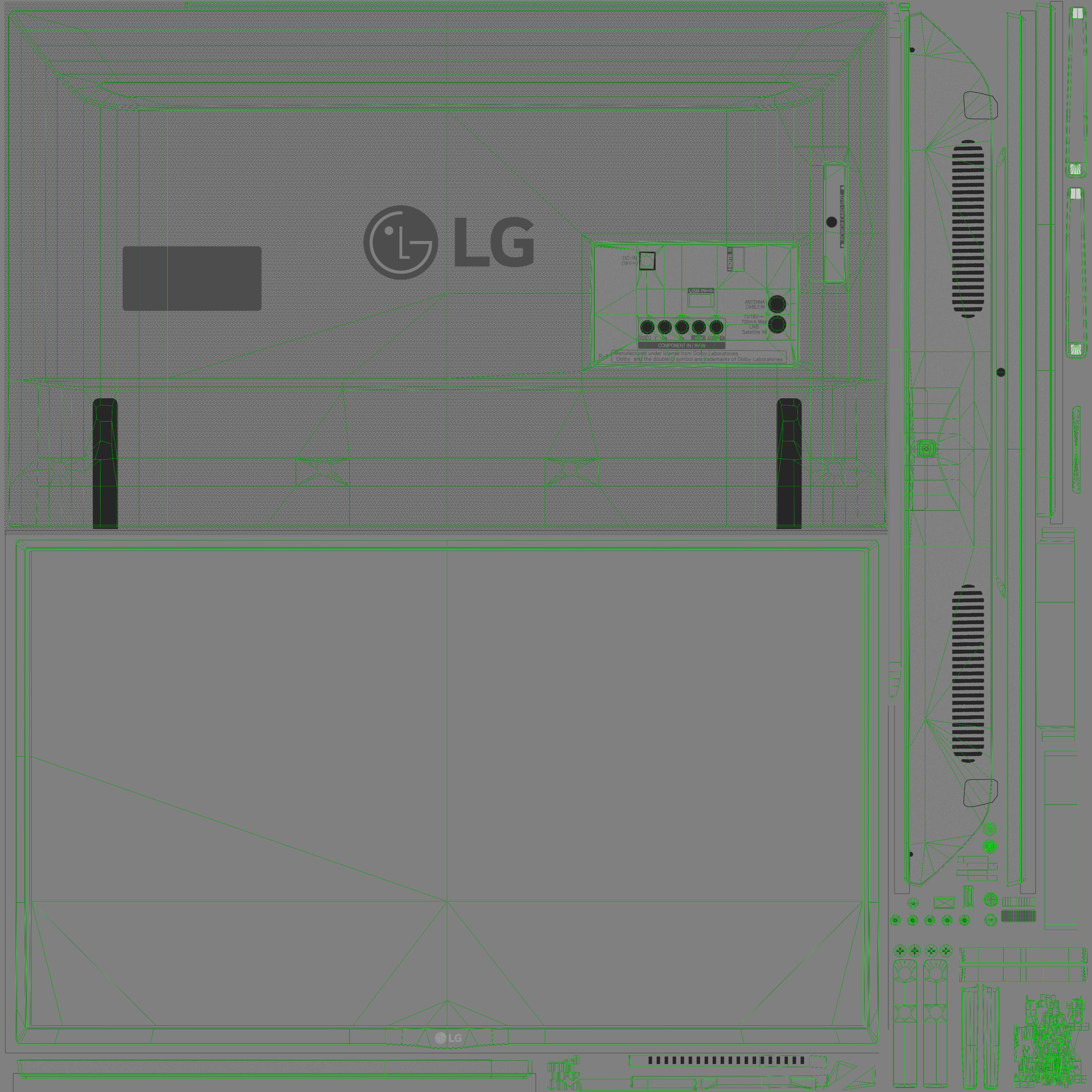 LG 32LH519U LED TV 3D model_23