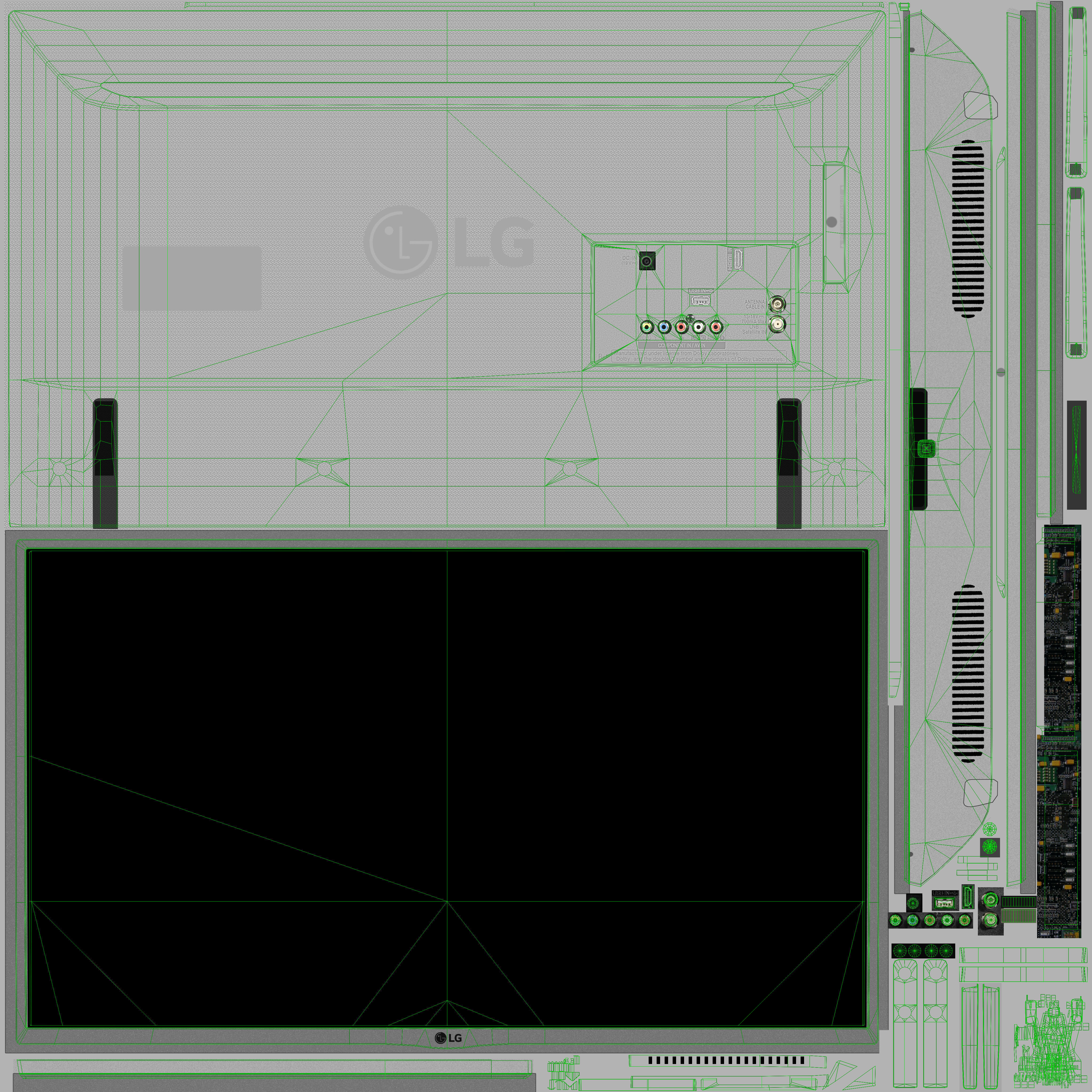 LG 32LH519U LED TV 3D model_20