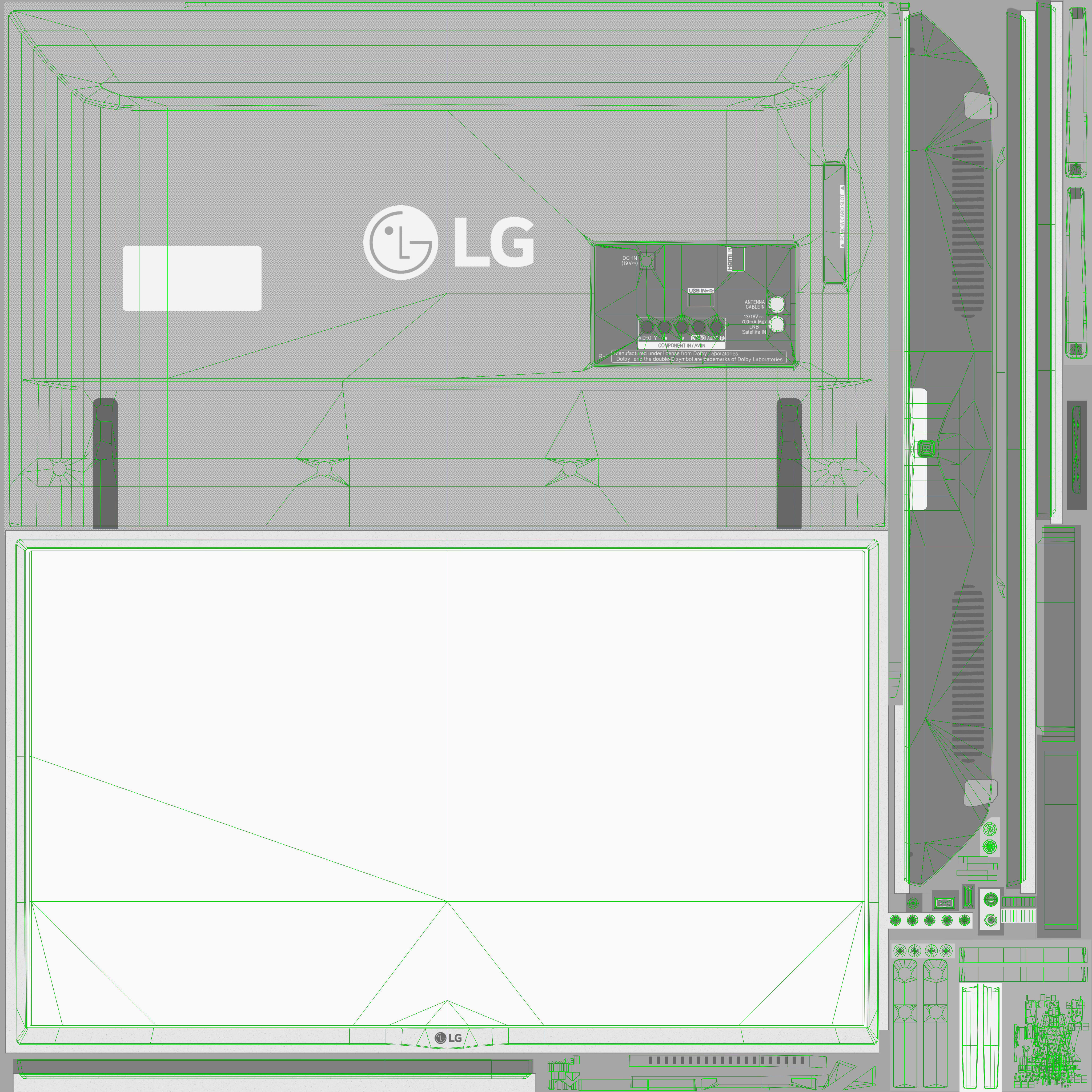 LG 32LH519U LED TV 3D model_22