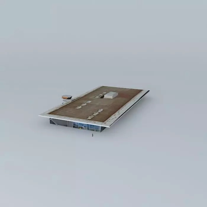 LSZB Bern Belp Airport Terminal Free 3D model