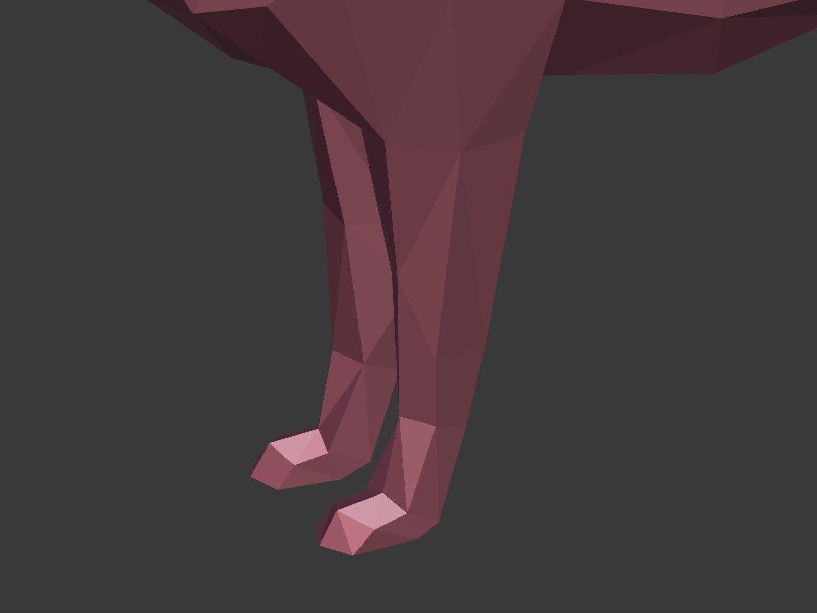 Cartoon Wolf - Dog - Low Poly Low-poly 3D model_19