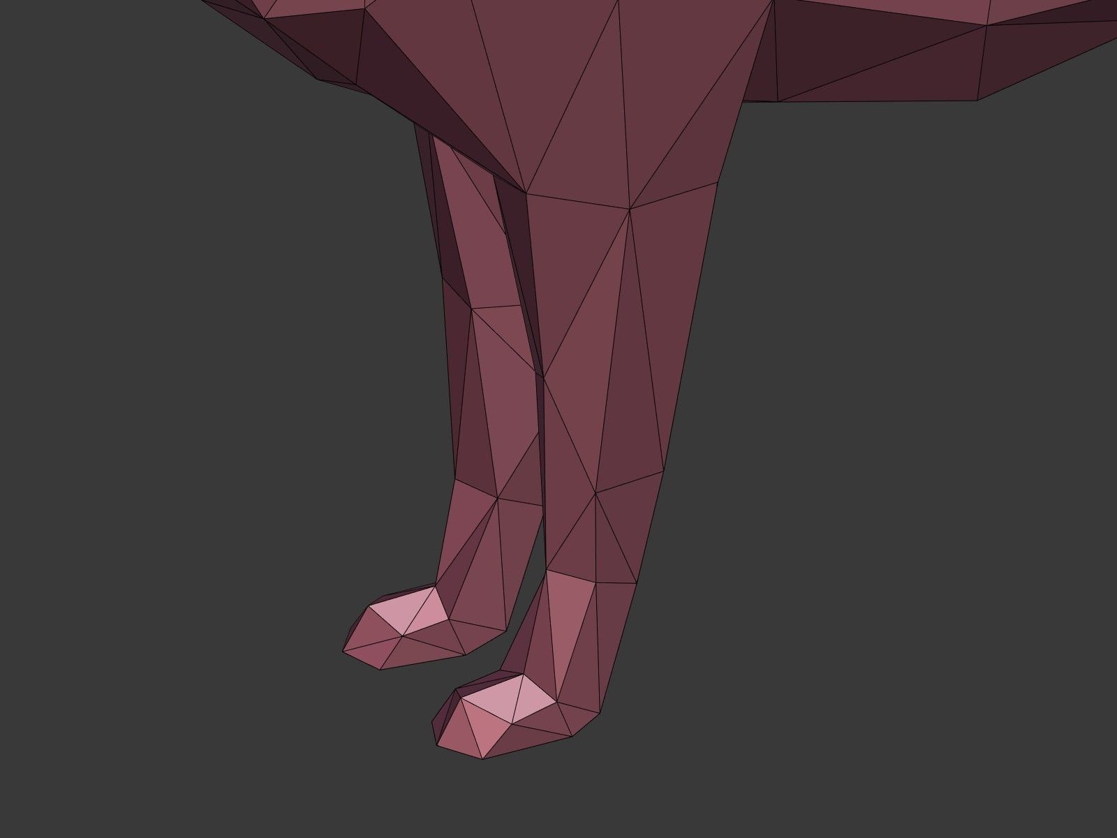 Cartoon Wolf - Dog - Low Poly Low-poly 3D model_20