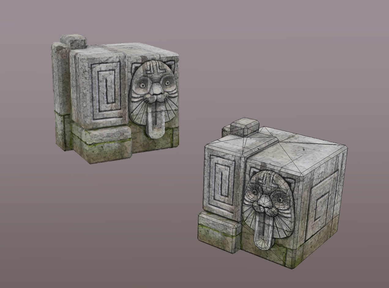 PirateCollection Totems Low-poly 3D model_6