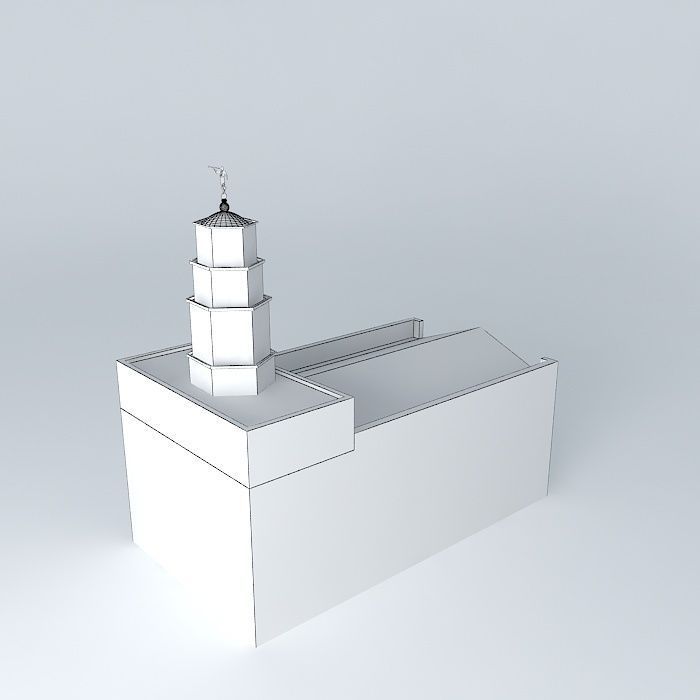 LDS. Temple Nauvoo, Illinois  Templo Mormon.  113th. Operatin... Free 3D model_3