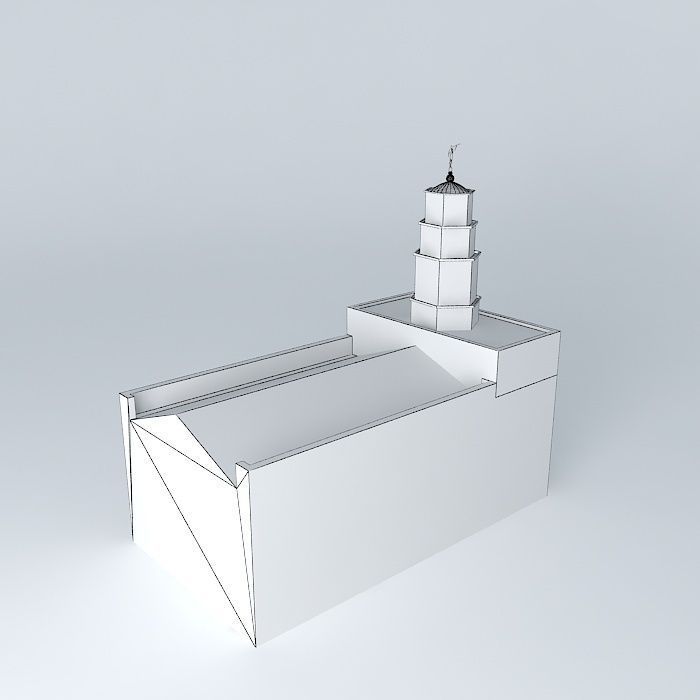 LDS. Temple Nauvoo, Illinois  Templo Mormon.  113th. Operatin... Free 3D model_4