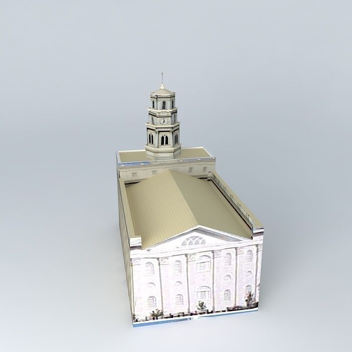 LDS. Temple Nauvoo, Illinois  Templo Mormon.  113th. Operatin... Free 3D model_2