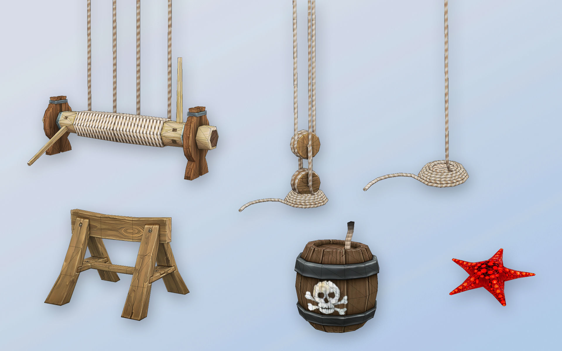 PirateCollections two huts in style of hawaiian village _4