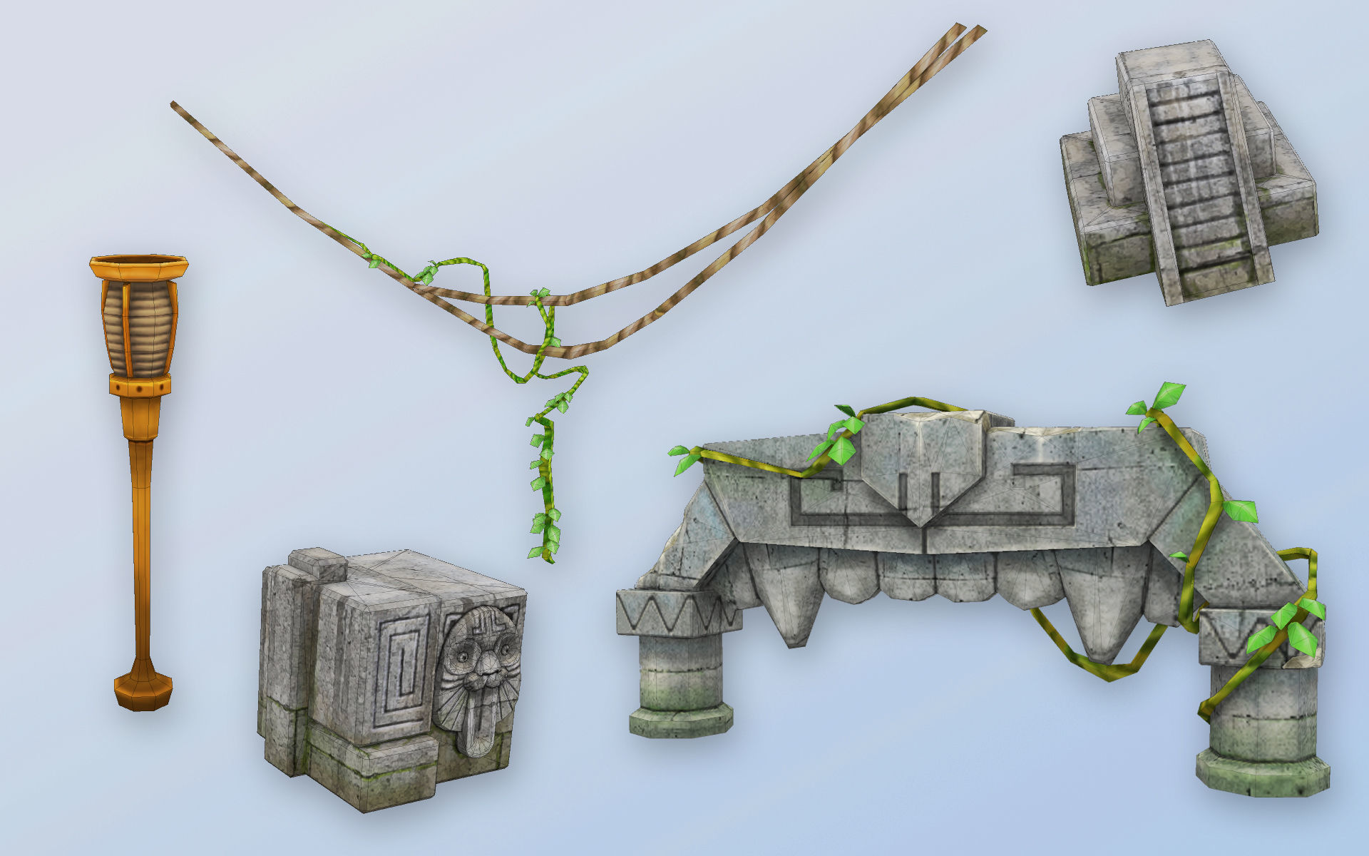 PirateCollections two huts in style of hawaiian village _3