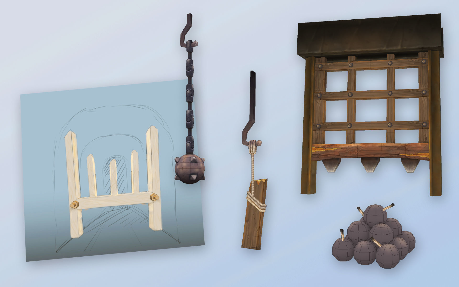 PirateCollections two huts in style of hawaiian village _5