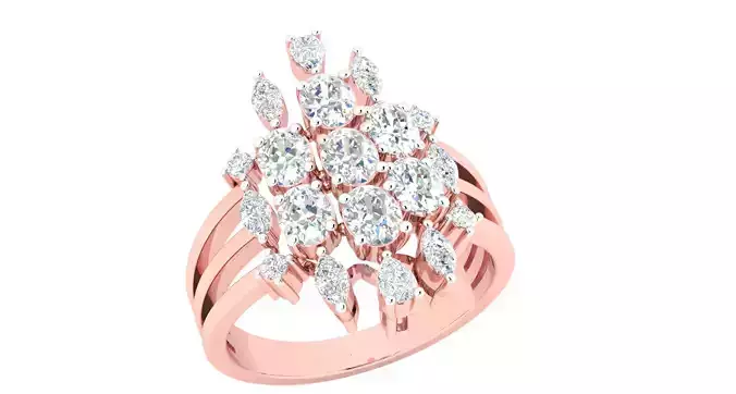 Women ring 3dm stl render detail 3D print model