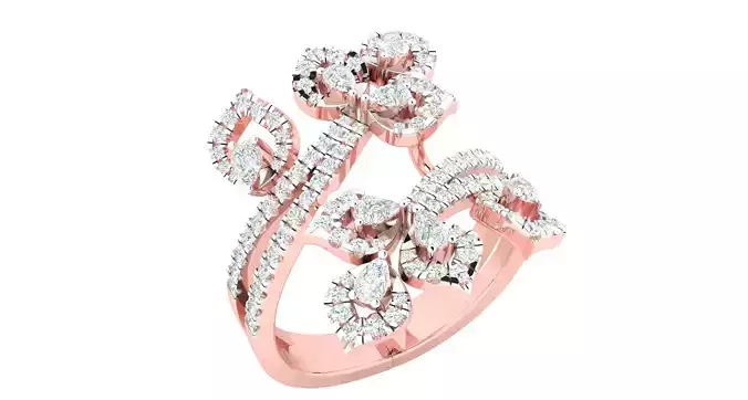 Women ring 3dm stl render detail 3D print model