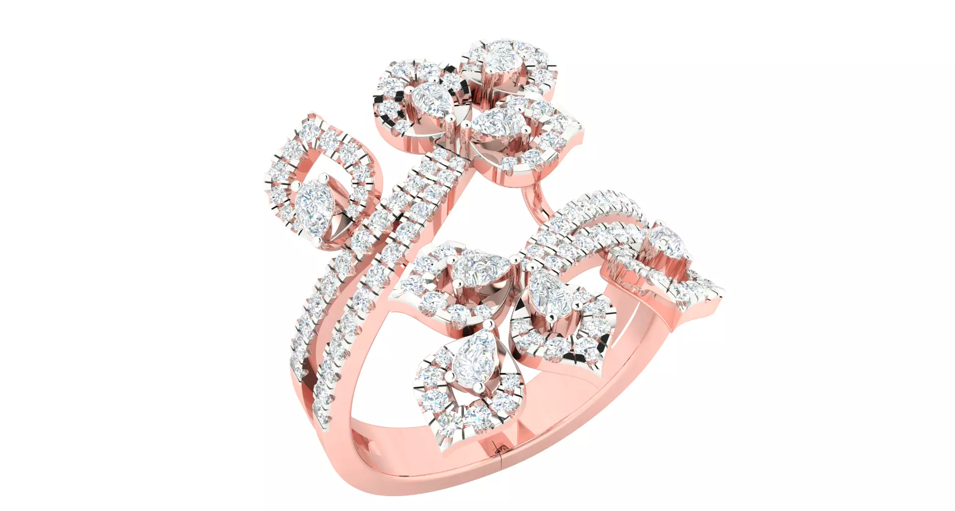 Women ring 3dm stl render detail 3D print model 3D print model_0