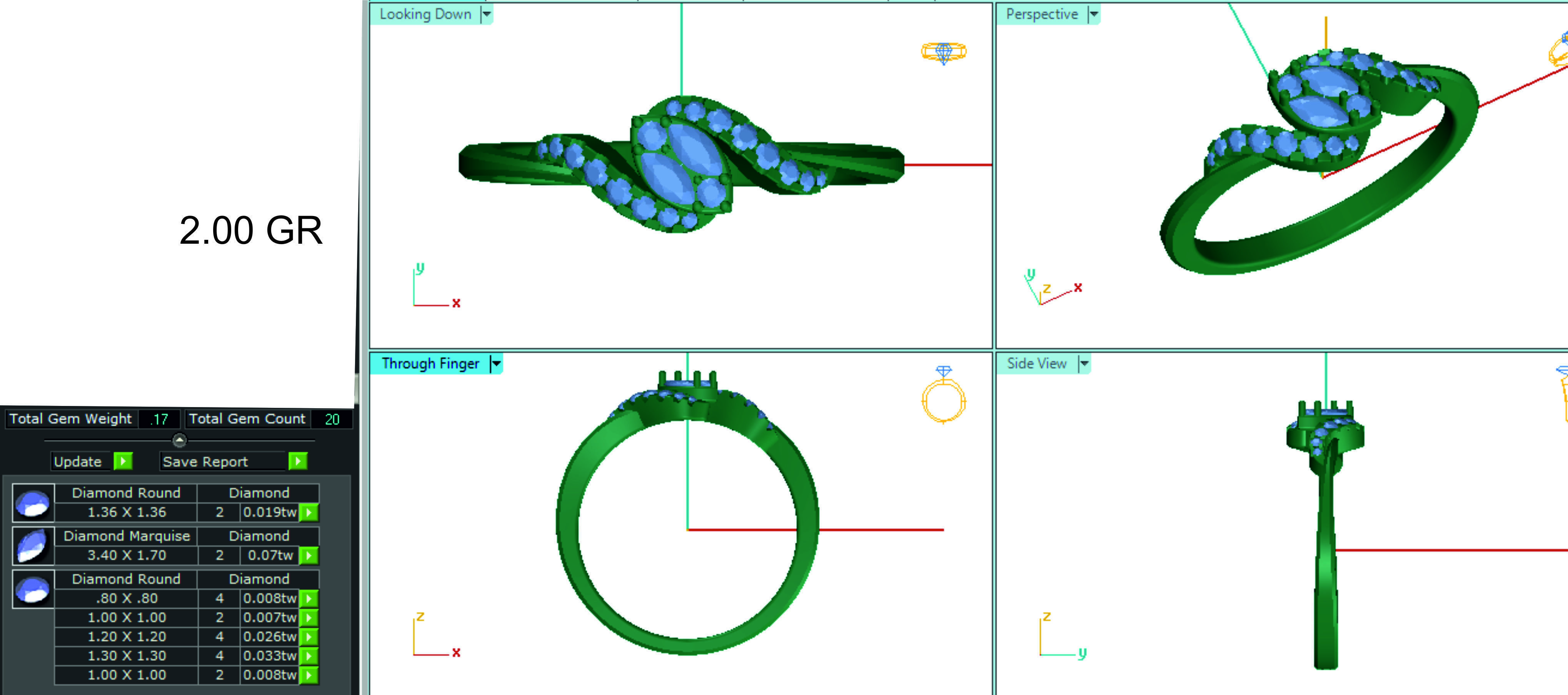 Women ring 3dm stl render detail 3D print model 3D print model_1