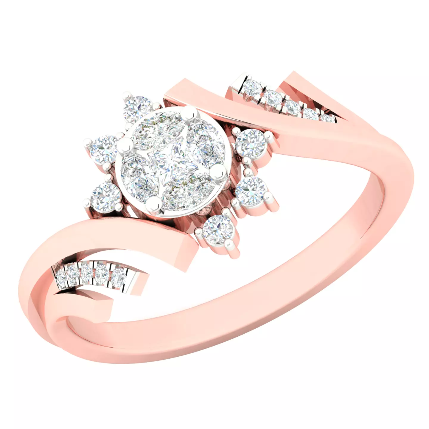 Women ring 3dm stl render detail 3D print model 3D print model_0