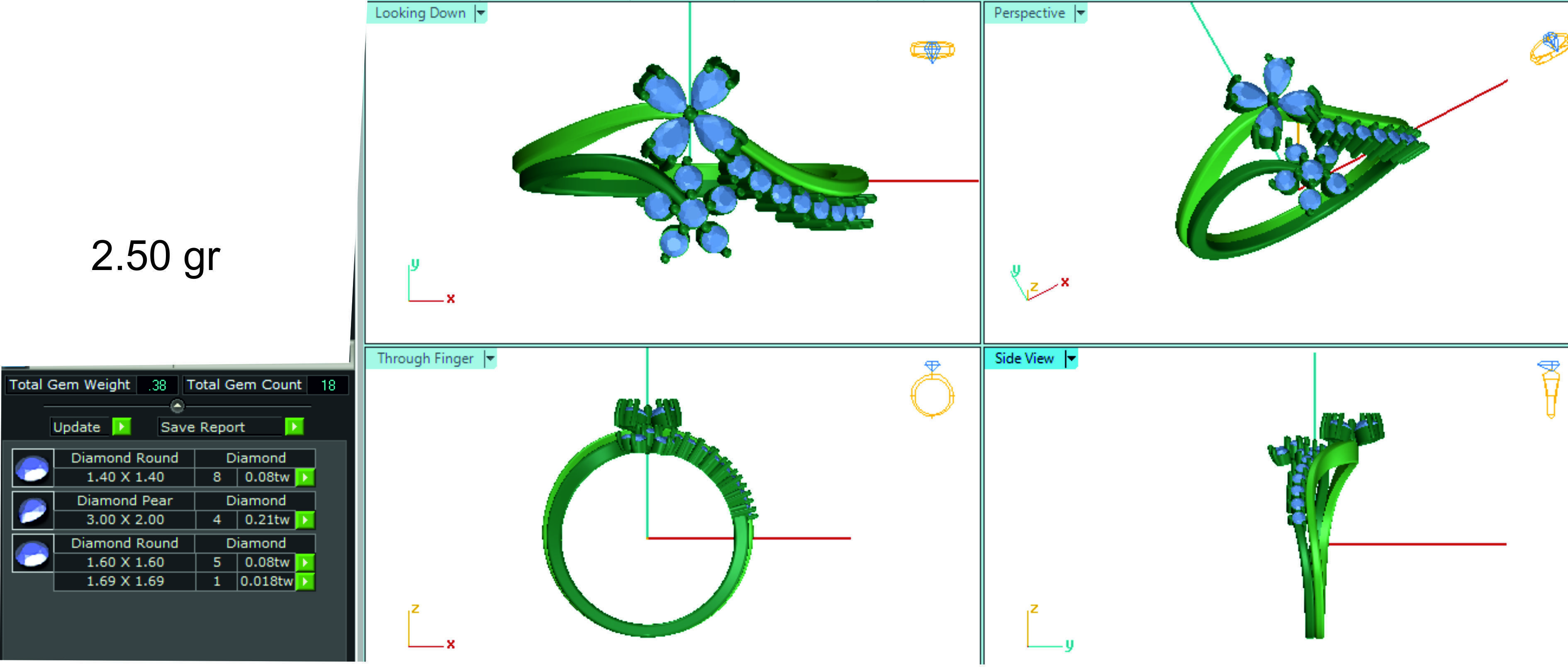 Women ring 3dm stl render detail 3D print model 3D print model_1