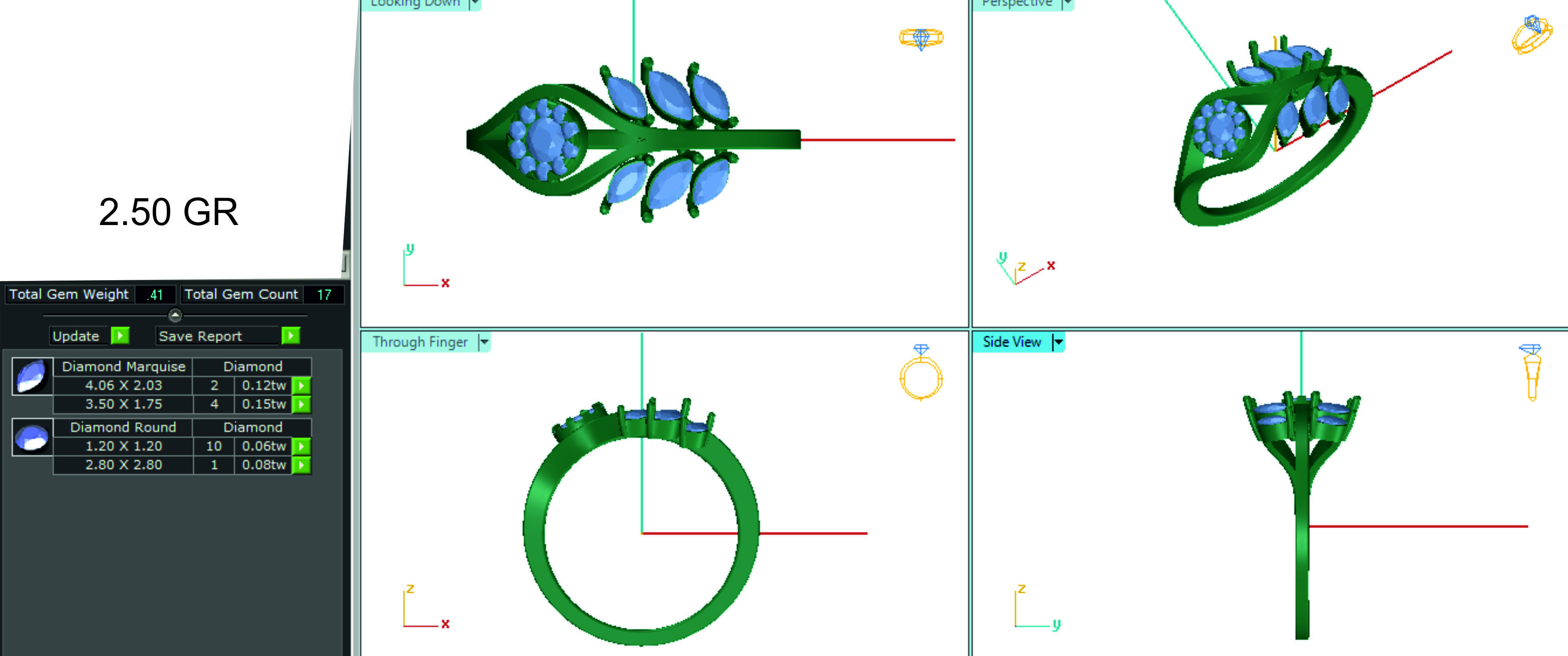 Women ring 3dm stl render detail 3D print model 3D print model_1