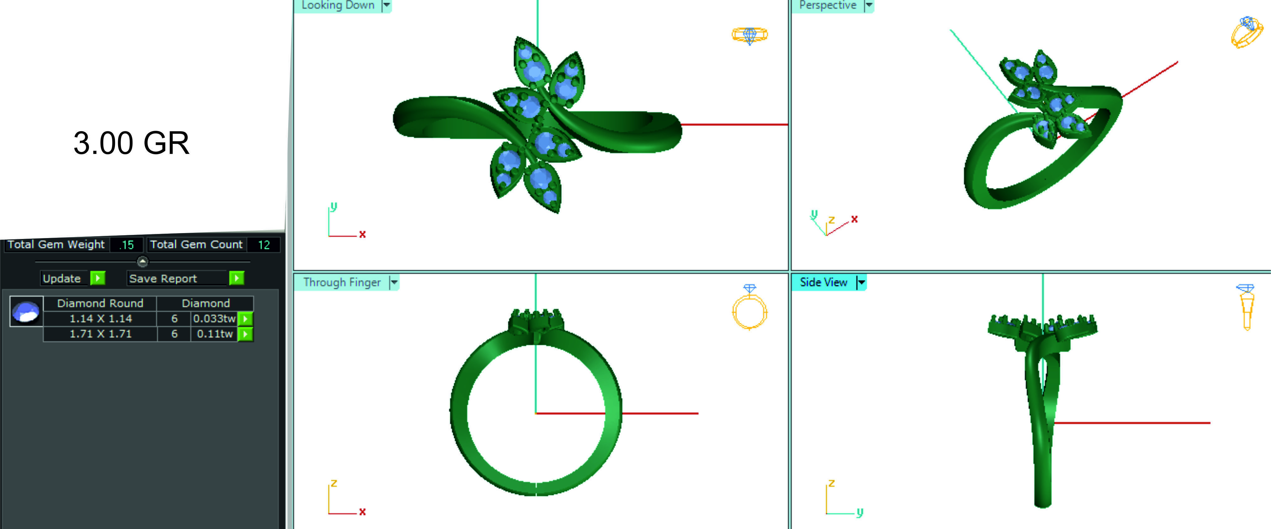 Women ring 3dm stl render detail 3D print model 3D print model_1