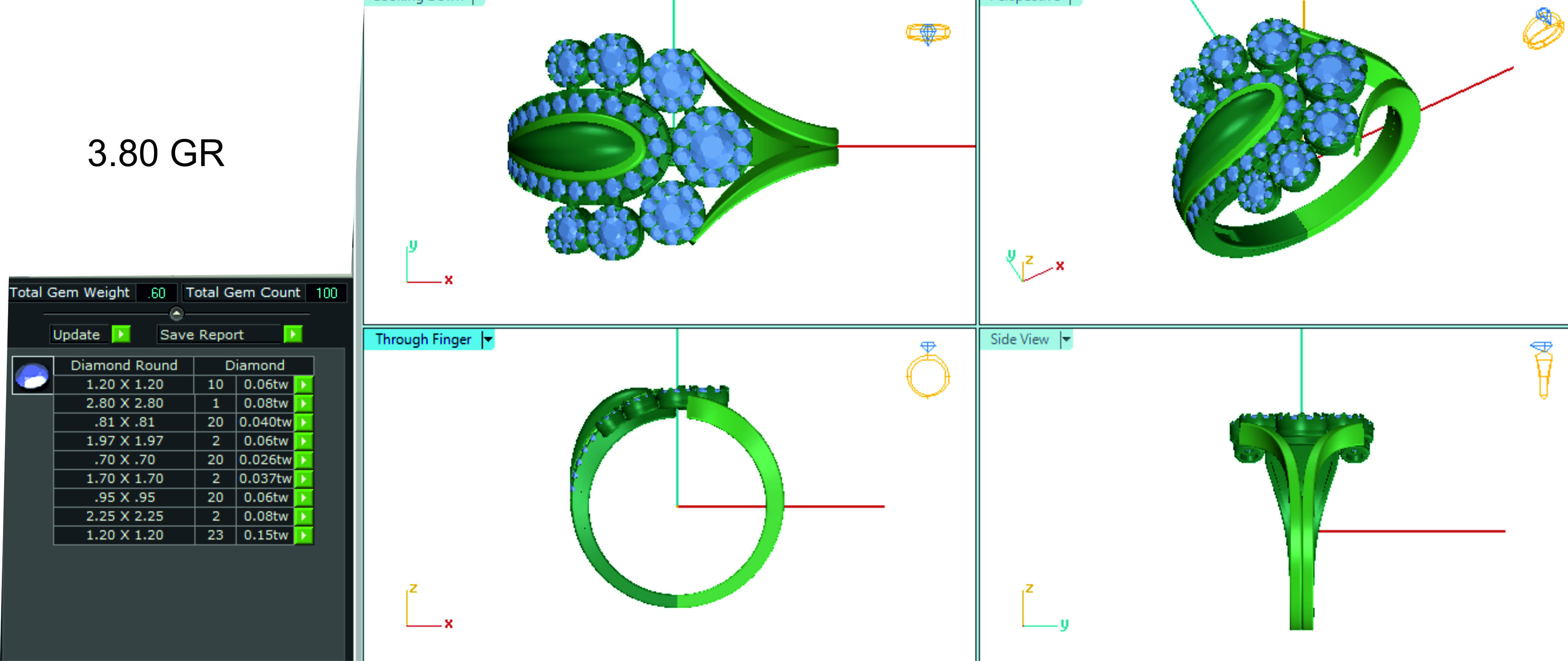 Women ring 3dm stl render detail 3D print model 3D print model_1