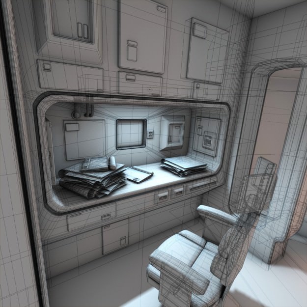 Spaceship Interior HD 3 3D model_8