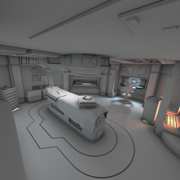 Spaceship Interior HD 3 3D model_4