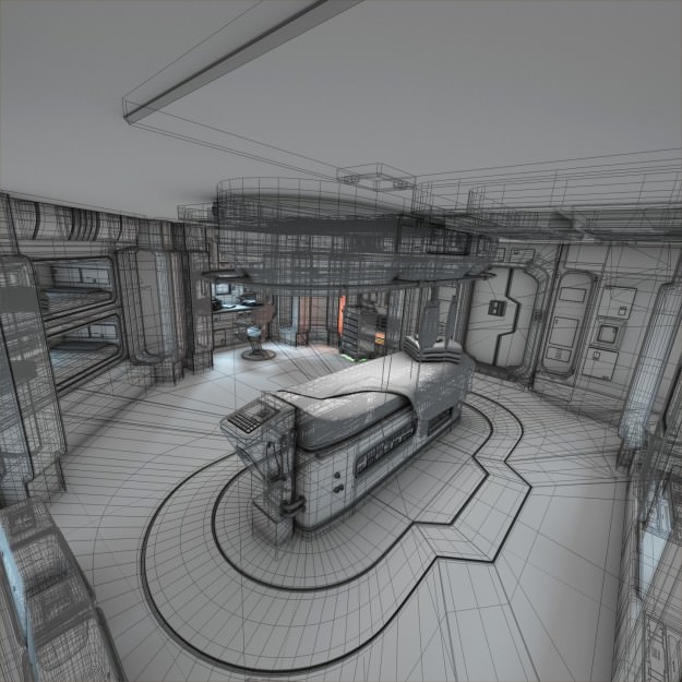 Spaceship Interior HD 3 3D model_2