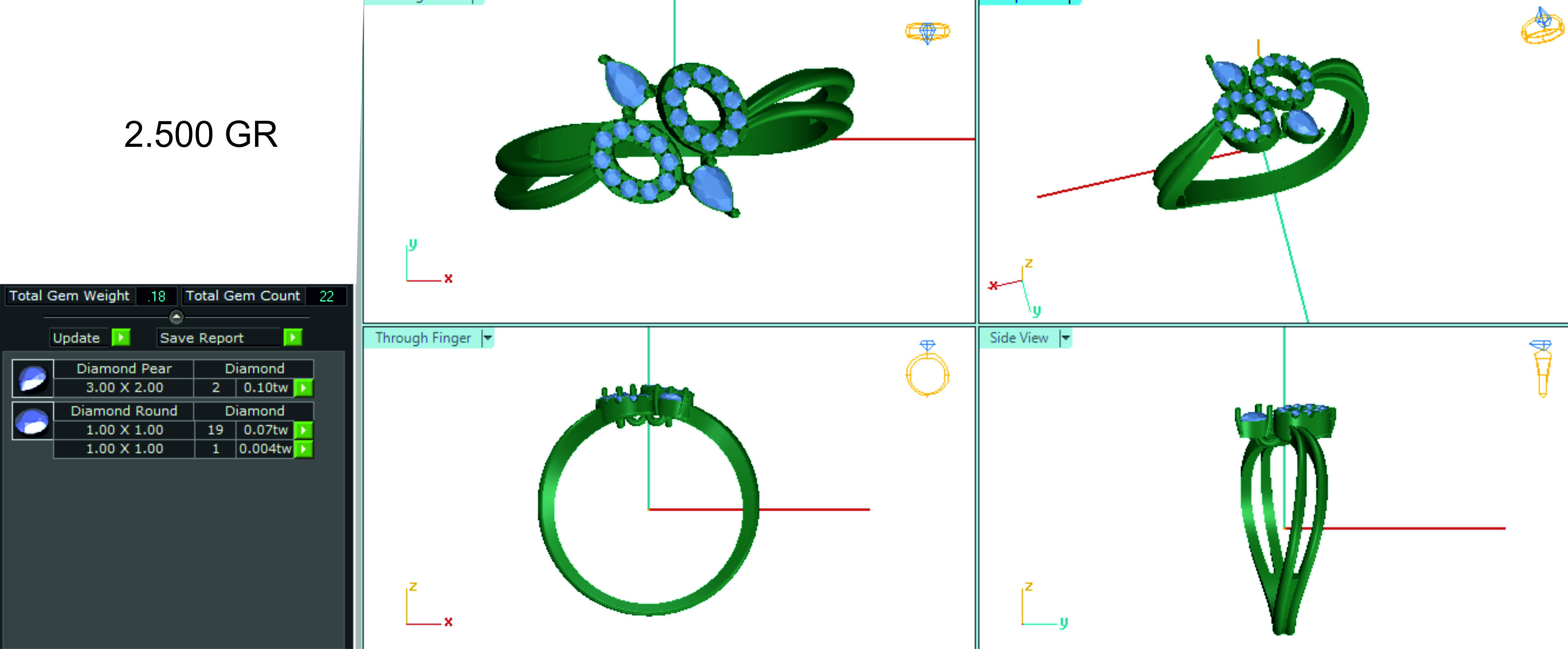 Women ring 3dm stl render detail 3D print model 3D print model_1