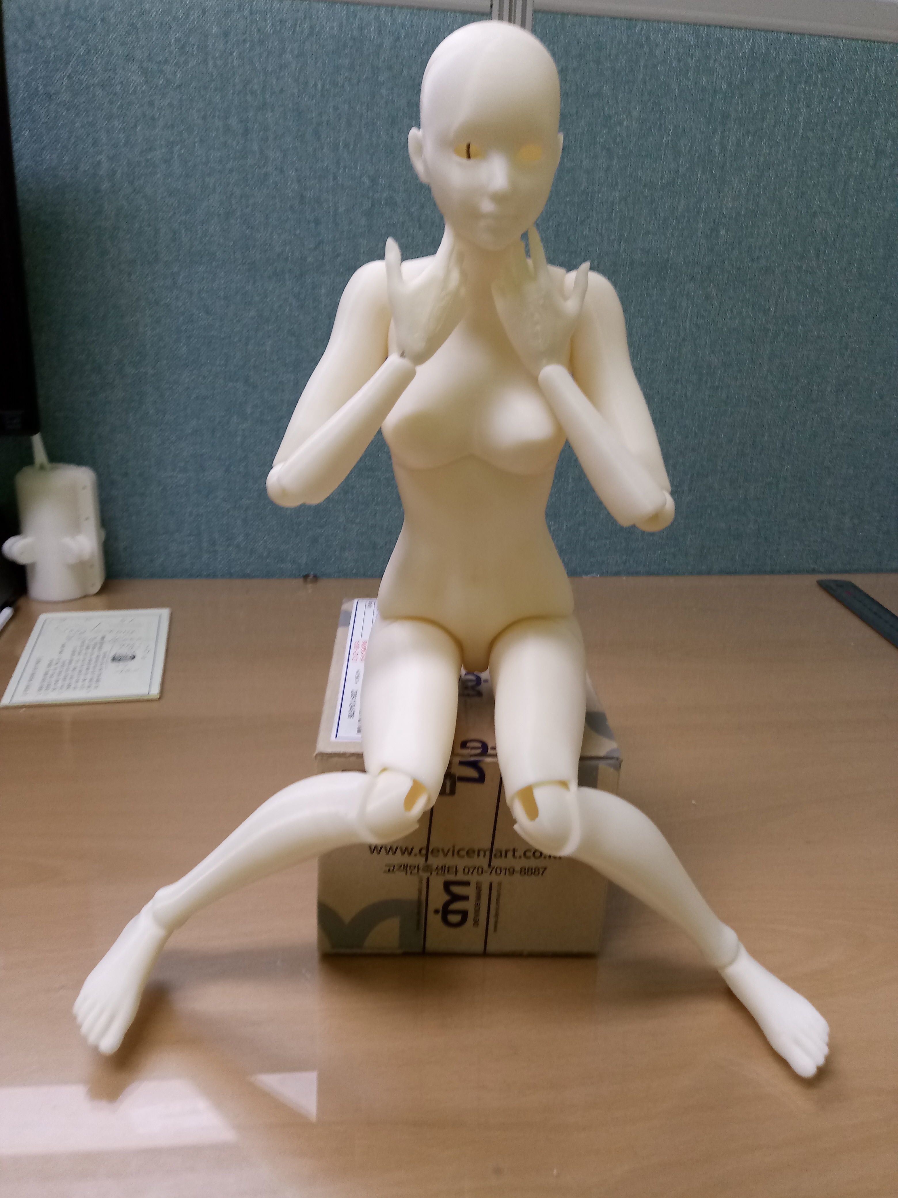 BJD girl -ball Jointed doll 3D print model 3D print model_9