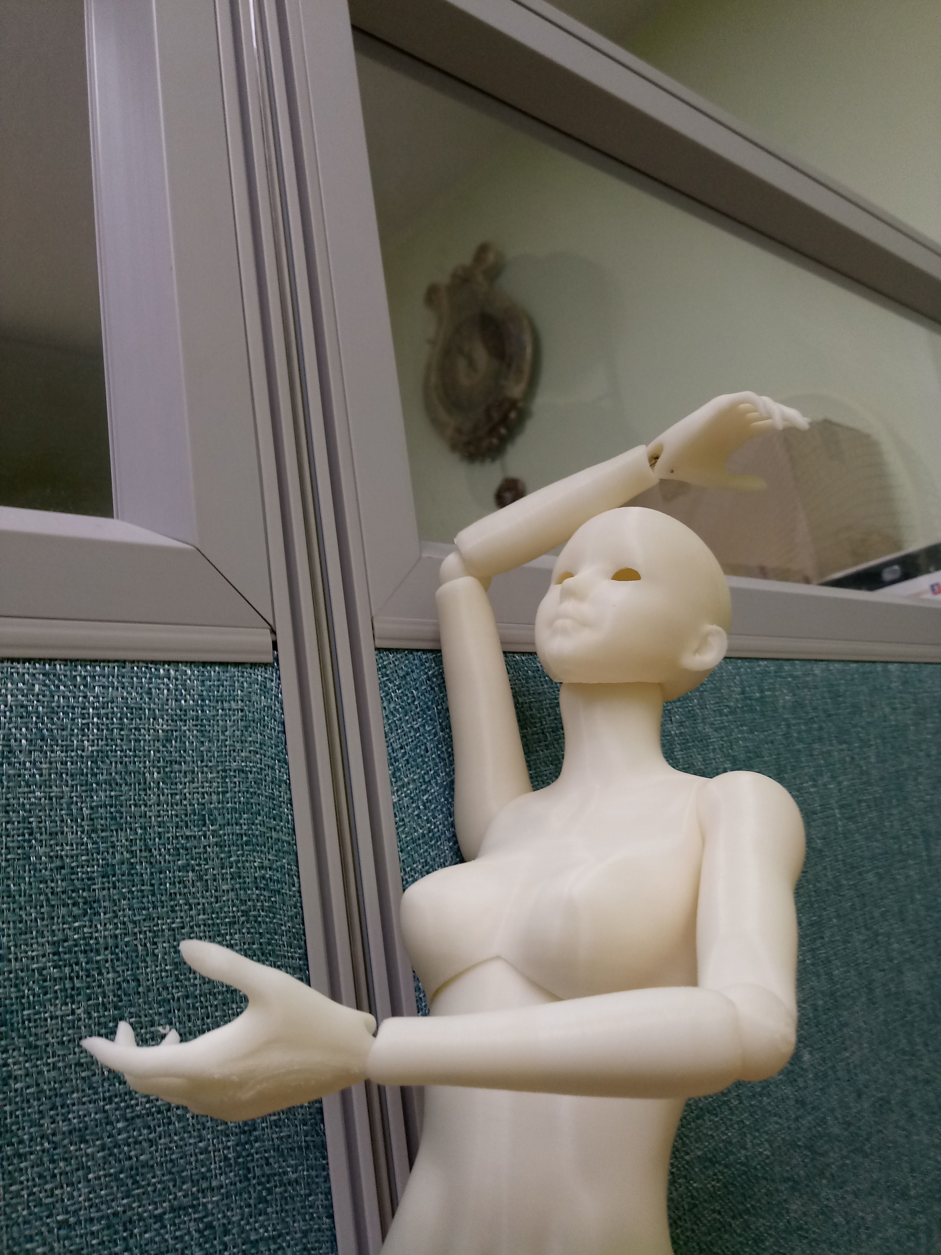 BJD girl -ball Jointed doll 3D print model 3D print model_6