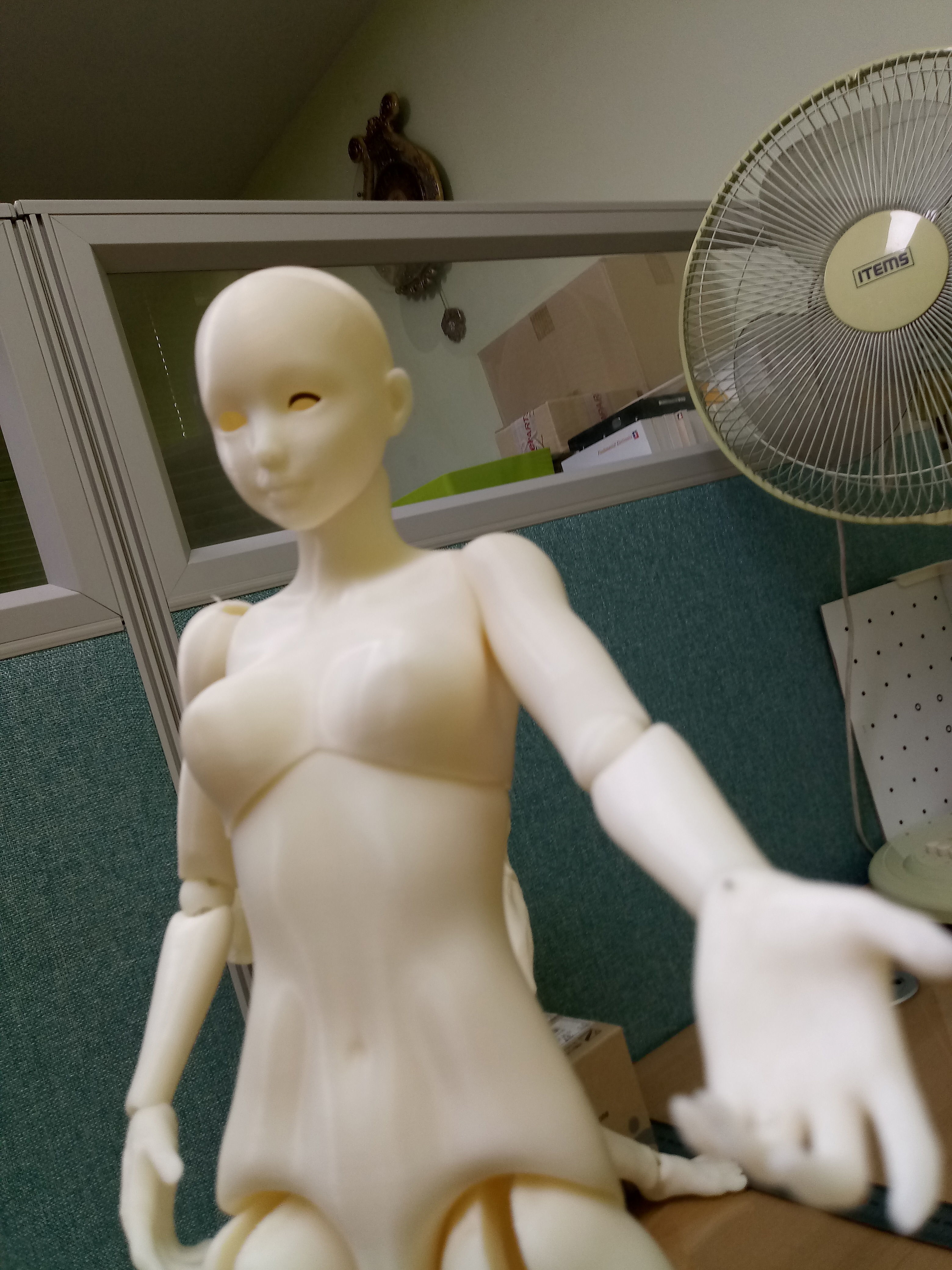 BJD girl -ball Jointed doll 3D print model 3D print model_1