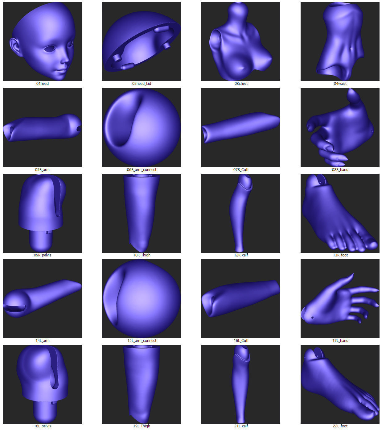 BJD girl -ball Jointed doll 3D print model 3D print model_23