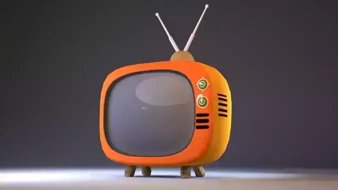 TV Model 3D retro