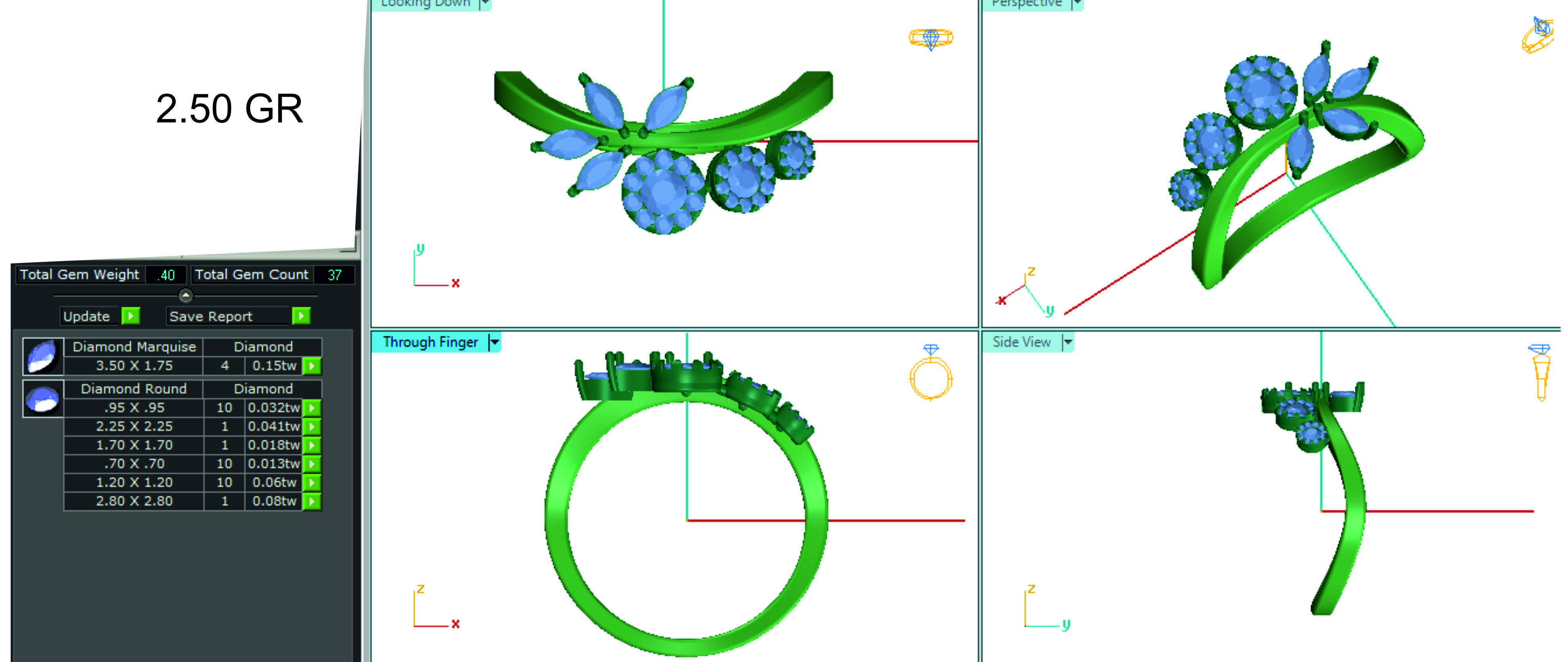 Women ring 3dm stl render detail 3D print model 3D print model_1