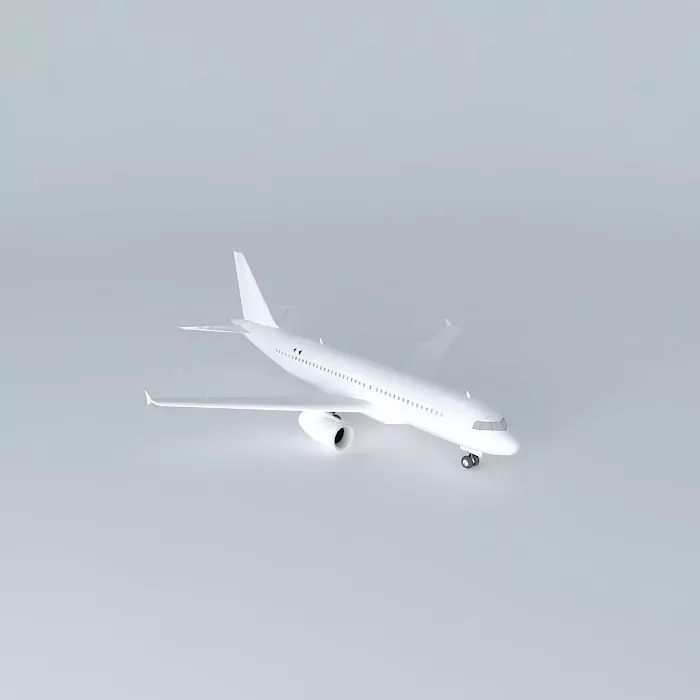 a320 airplane Free 3D model_0