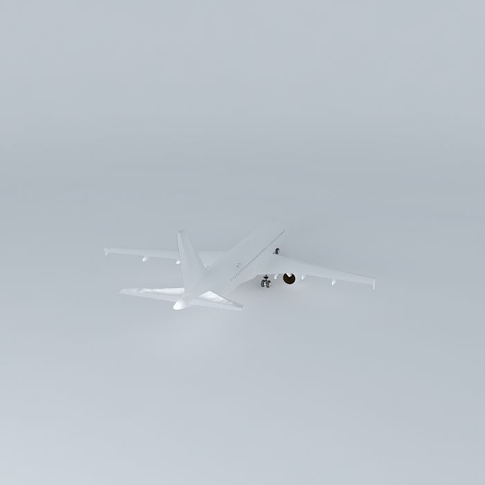 a320 airplane Free 3D model_1