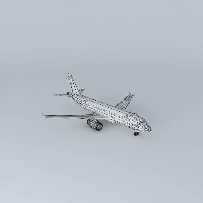 a320 airplane Free 3D model_3