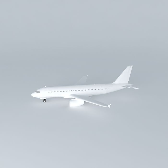 a320 airplane Free 3D model_2