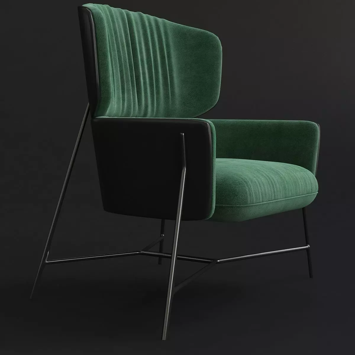 Caristo High Back Armchair by SP01 3d model 3D model_0