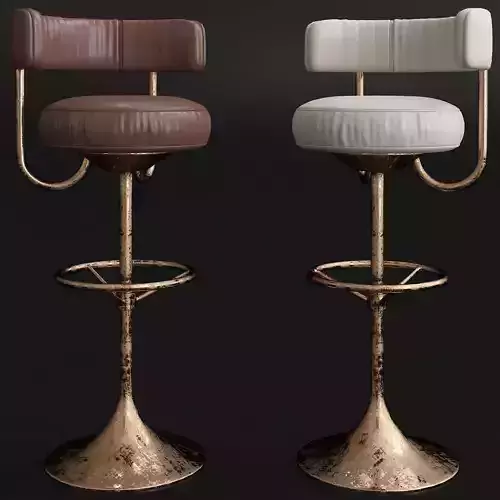 High Bar Stools from Borje Johansson 1960s 3d model